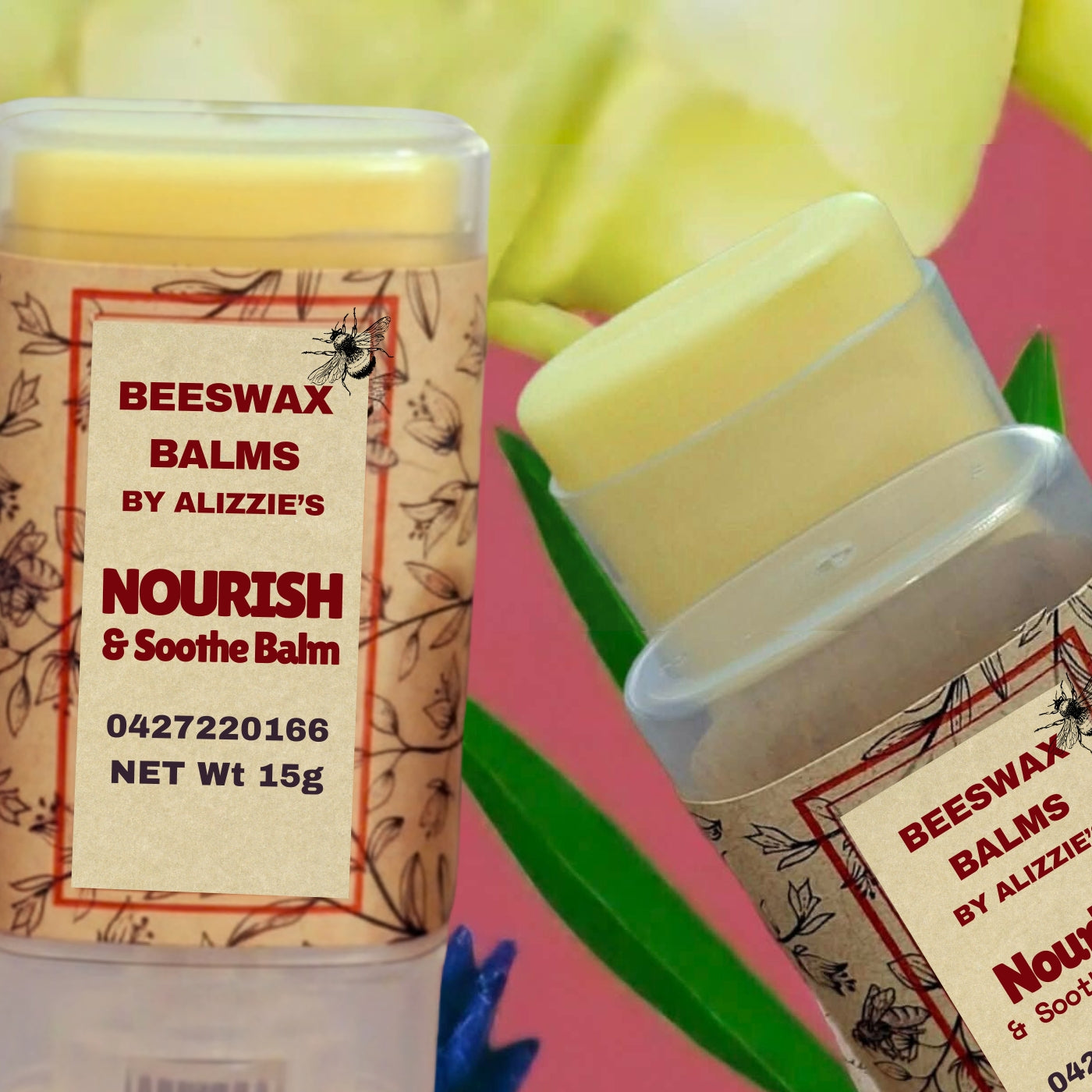 Nourish and Soothe Balm in twist container — Beeswax Balms by Alizzie